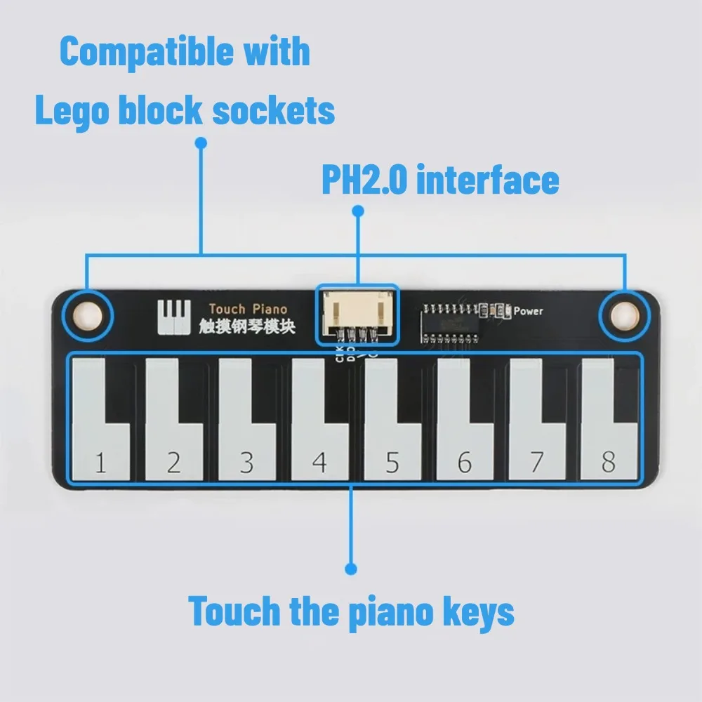 Analog Piano Module for Electronic Music Production, Fully Compatible with Arduino ESP32 Microbit and Raspberry Pi