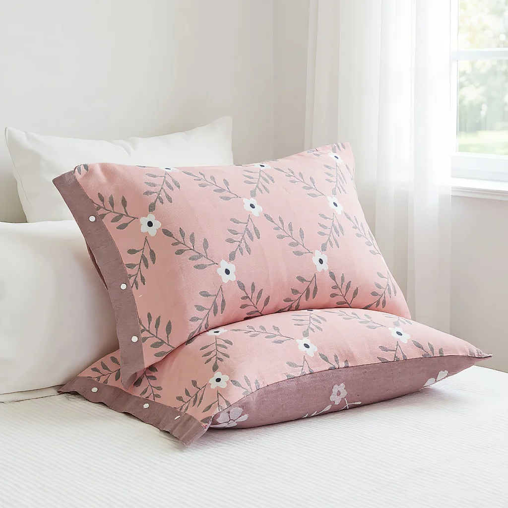 

Summer Cotton Pillowcase Gauze Button Style Decorative Latex Cover Home Decor Sleeping Cushion Sofa Throw Body Pillowcase Set