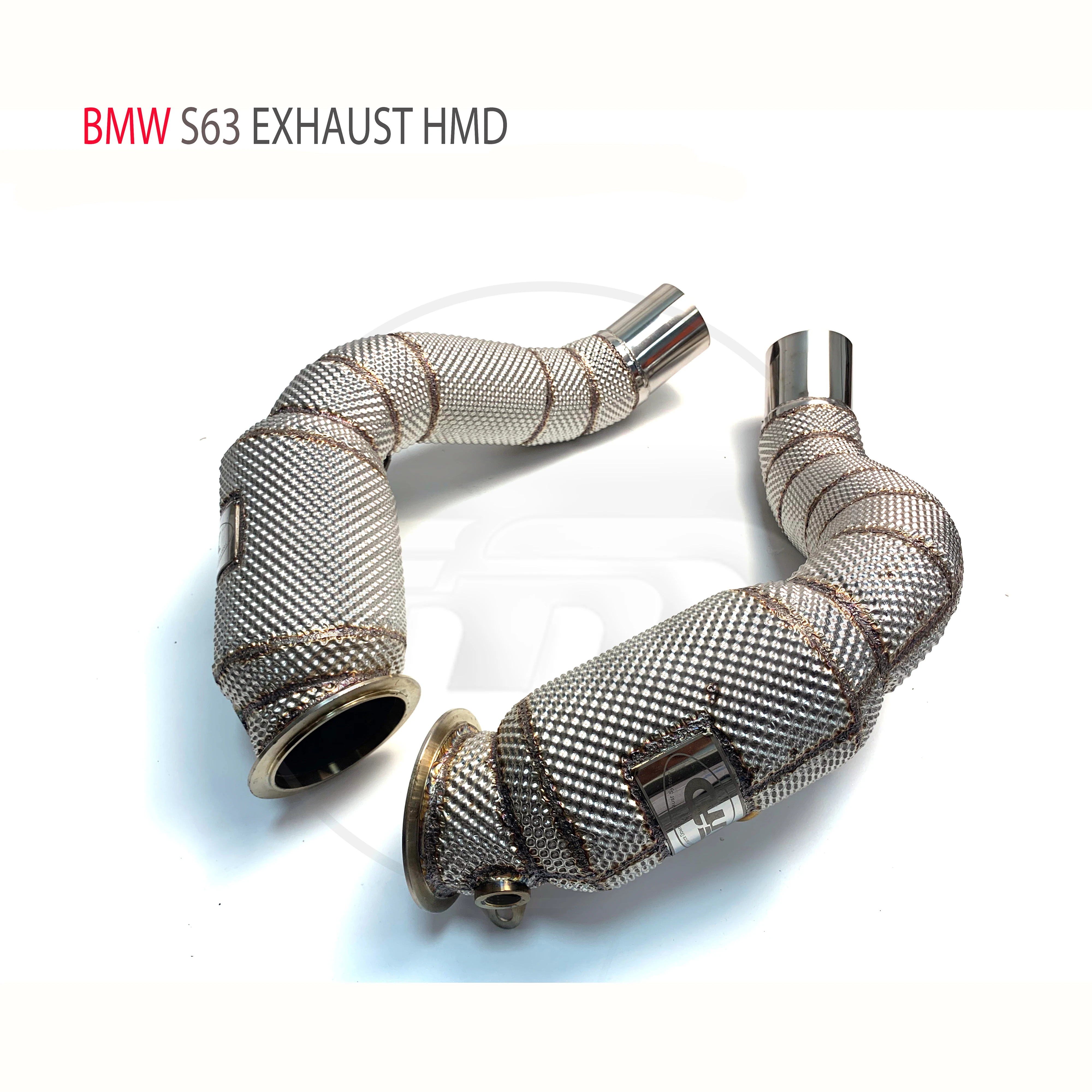 HMD Exhaust System High Flow Performance Downpipe for BMW M8 S63 Engine 4.4T Car Accessories With Cat Pipe