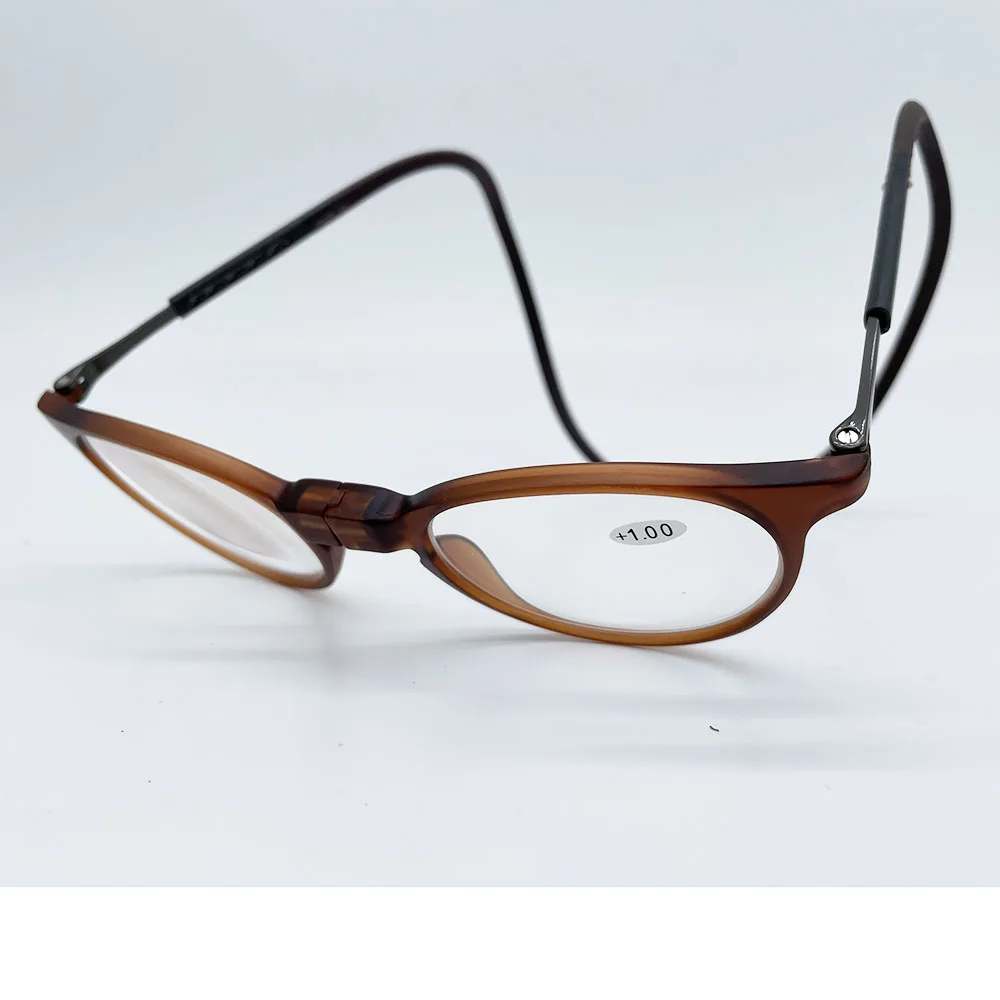 Bequeme, weiche TR-Lesebrille mit magnetischer Absorption und hängendem Hals für Damen und Herren – Detail 7