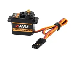 12G Mini Metal Gear EMAX ES08MAII Steering Gear for RC Hobbies Simulation Servo Suitable for Cars, Ships, Helicopters, Aircraft