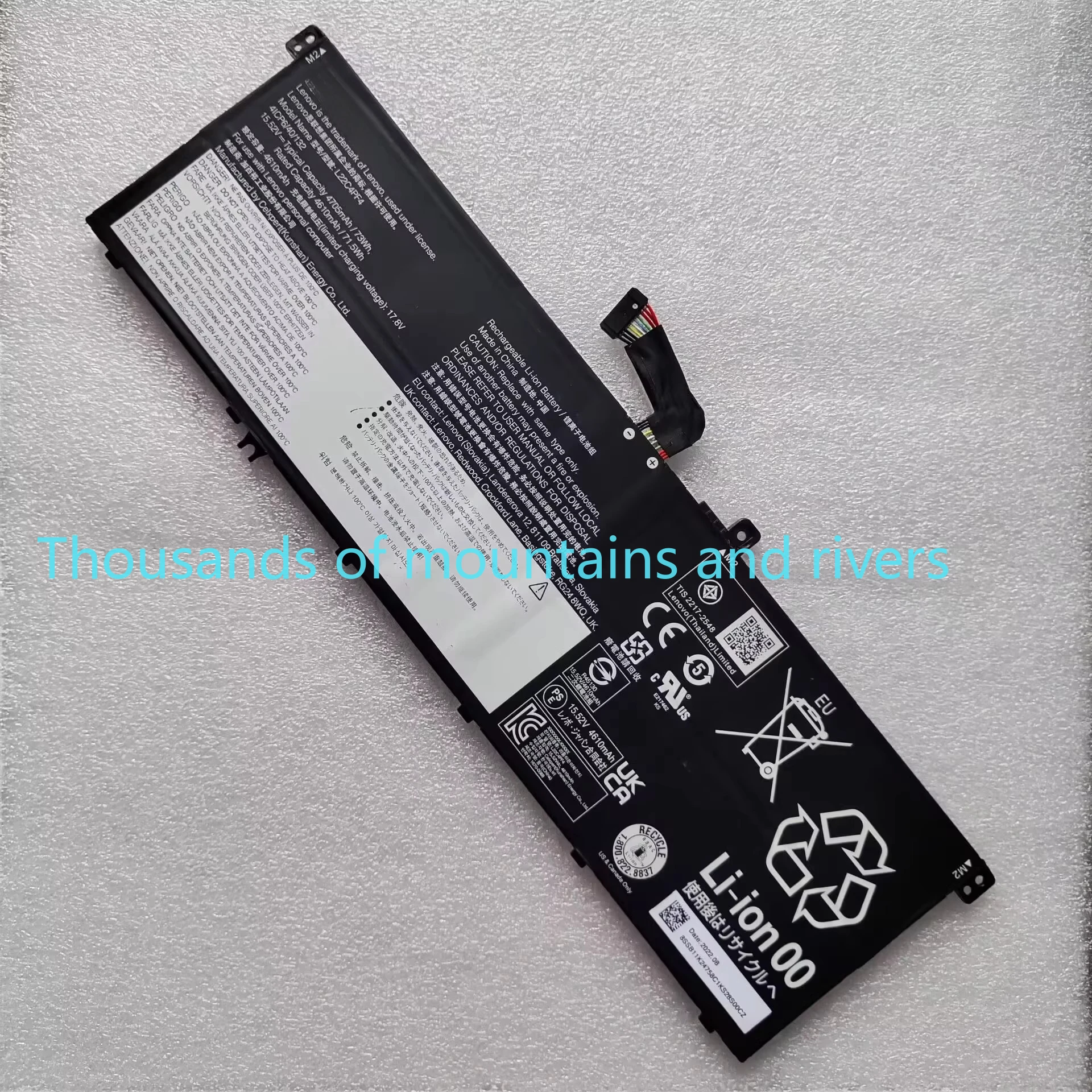 

L22M4PF4 L22C4PF4 L22D4PF4 L22L4PF4 15.52V 73Wh 4705mAh Laptop Battery For Lenovo Yoga Pro 7 14ARP8 14IRH8 free tools