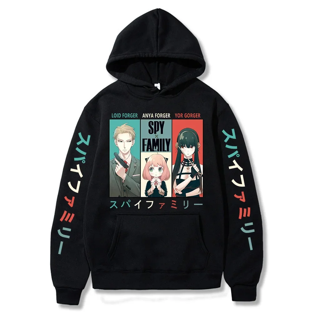 Anime Spy X Family Hoodie Anya and Bond Sweatshirt Hoody Tops Pullovers Hoodie Fleece Hoodies Casual Sweatshirt for Girls