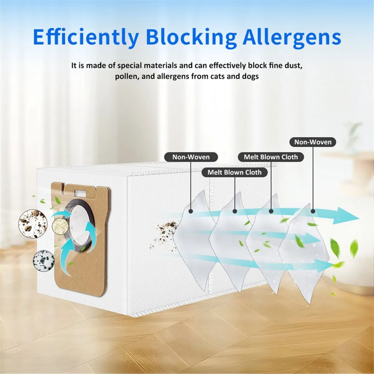 AT59 Dust Bag Mop Pads Parts for Xiaomi 5 Pro OV21CN X10 Plus X20 Plus M30 Pro M30S Robot Vacuum Cleaner Replacement Parts view 6