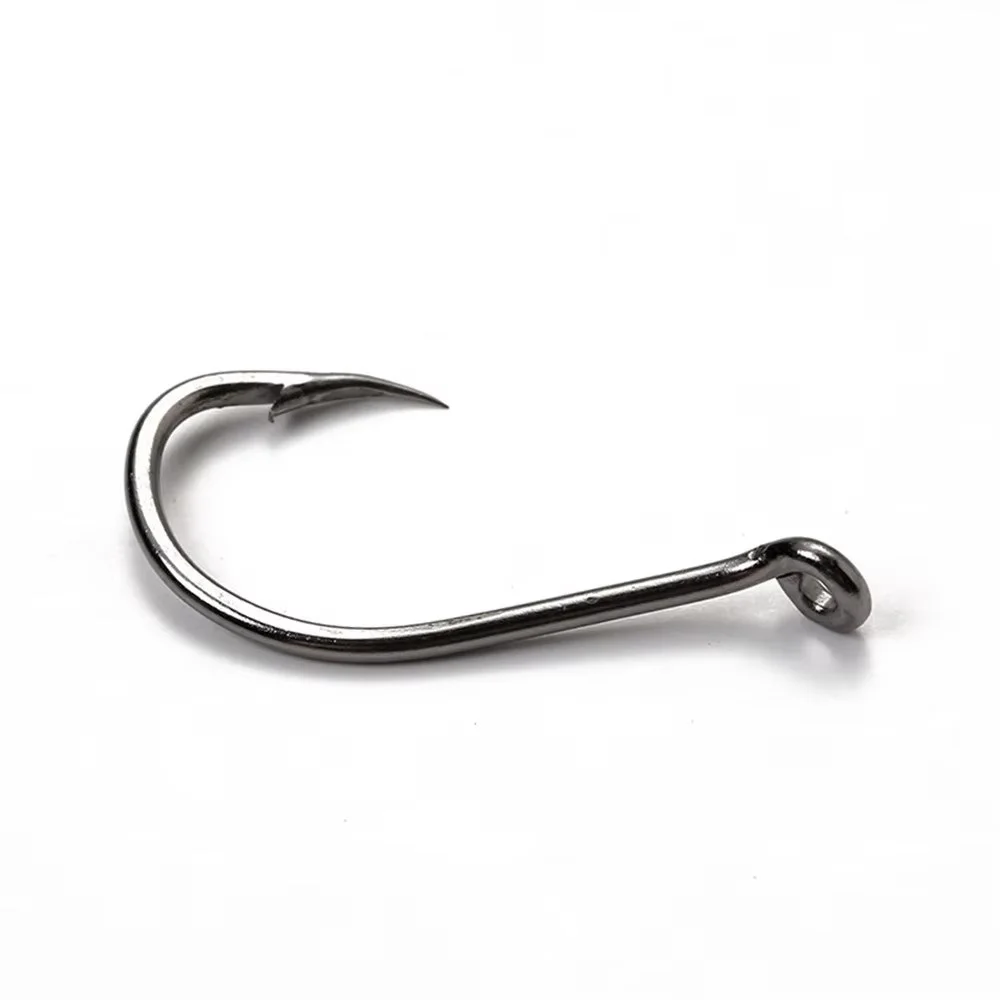 NGB Hand Fishing Hooks Barbed Fishhook With Ring 100pcs/lot Lure High Carbon Steel Hooks Carp Fishing Accessories Pesca