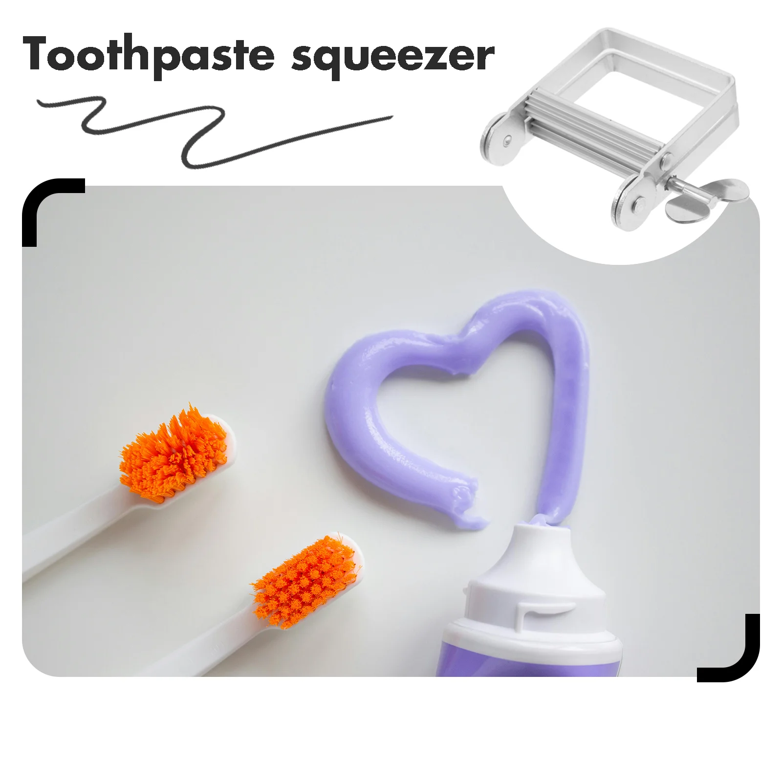 2 Pcs Premium Toothpaste Squeezer Multi Function Tube Squeezing Tool Dispenser Salon Home Use Aluminum Iron