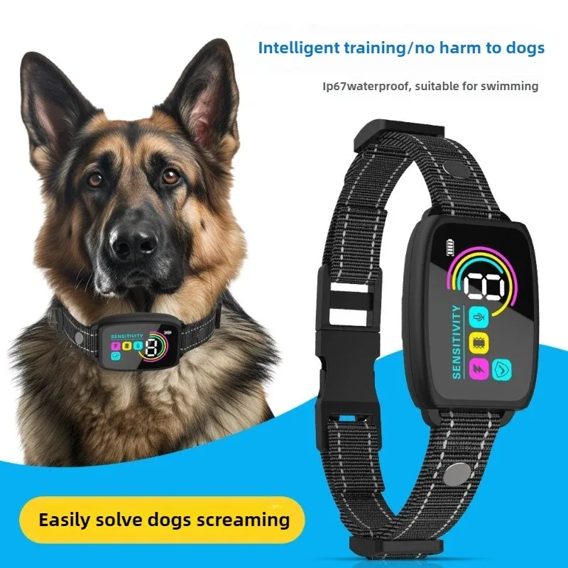Collar de Adiestramiento Antiladridos para Perros, Accesorios Eléctricos para Detener Ladridos, Suministros Impermeables con Vibración para Mascotas