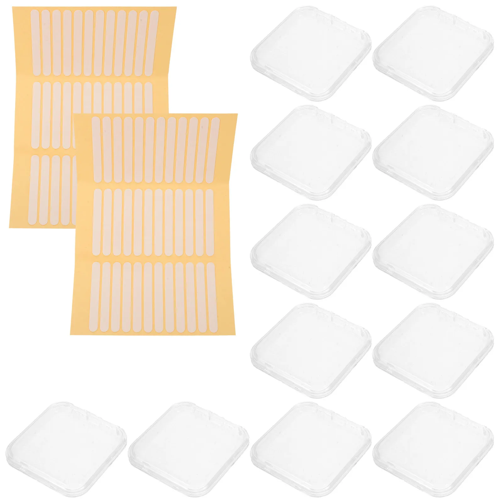 

Набор прозрачных органайзеров для ногтей: контейнер для хранения накладных ногтей, подставка для маникюра, портативный держатель для искусственных ногтей