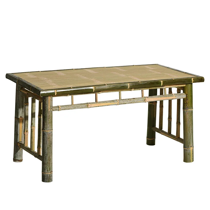 Custom-made bamboo tea chair Chinese modern simple handmade teahouse furniture kung fu coffee table Zen table