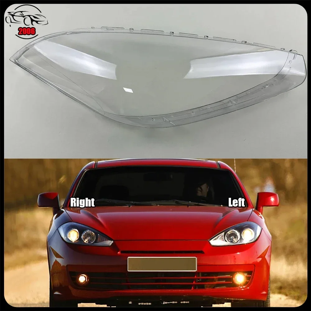

For Hyundai Hyunori Coupe 2006 Headlight Cover Car Front Lens Glass Headlamp Shell Transparent Lampshade Auto Case