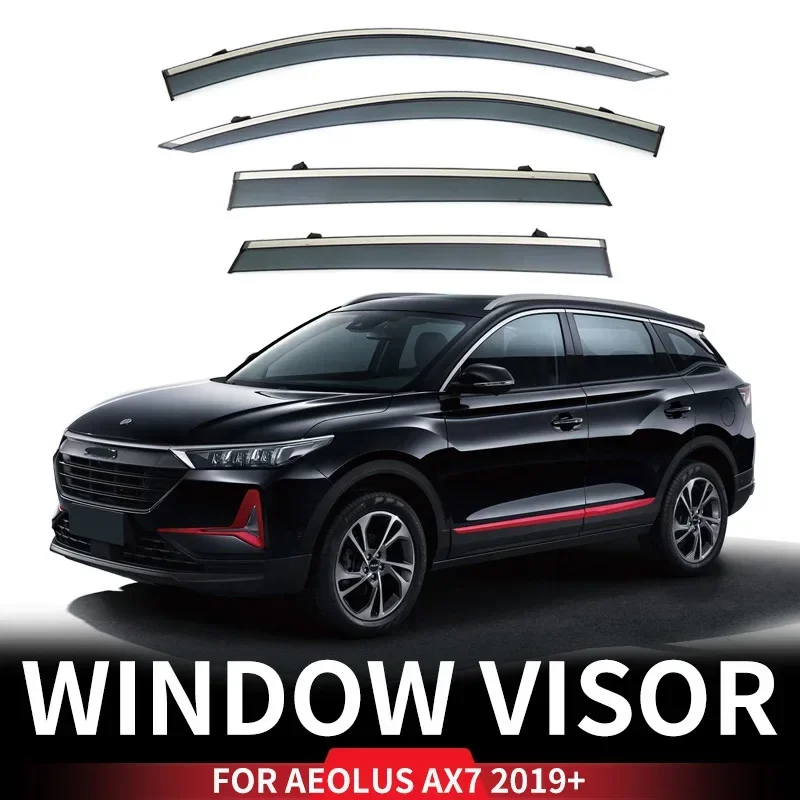 Fit for 2014-2018 2019 Fengshen Aeolus AX7 Window visor Car Sun Rain Guard Vent Shade Deflector Wind Weathershield Moulding