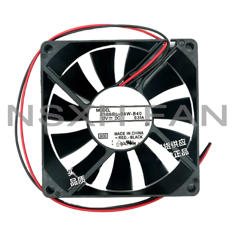 NEW 3106RL-04W-B40 8015 12V 8CM Ultra-Thin Silence Cooling Fan