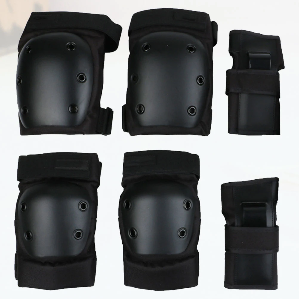 

6 Pcs Motorcycle Elbow and Knee Pad Suit Girl Brace Adult Pads Guard Skating Protectors