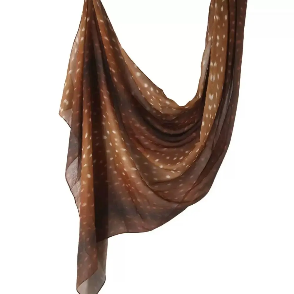 

Luxury Animal Print Hijab Scarf Long Modal Headscarf Bandana Thin Wraps Shawl Party