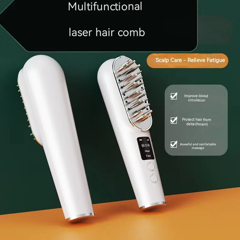 Laser hair care comb, micro current, multifunctional medication massage instrument, hair care comb, massage comb, hair generator