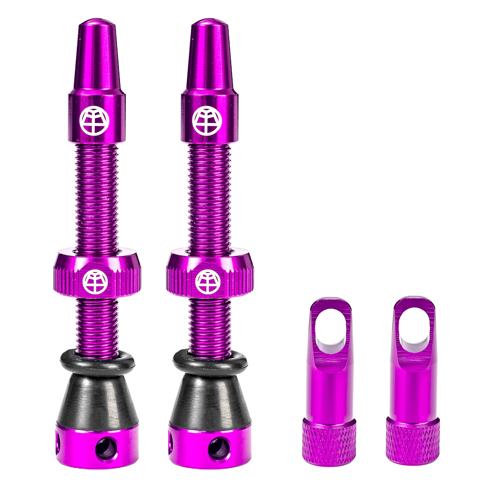 AliExpress OFFBONDAGE Bicycle Tubeless Valve 45/65/80mm Aluminum Alloy Bike Presta Valve Detachable Two Caps Valve Air MTB Bike Accessories