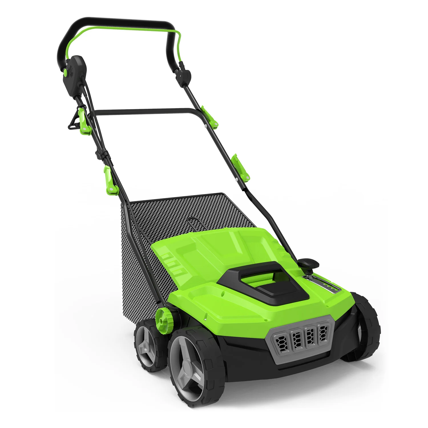 VERTAK 1800W 2-in-1 Garden Lawn Dethatcher Rake Aerator Electric Soil Loose Walk-Behind Dethatcher Scarifier