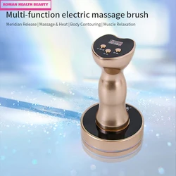 Wireless Meridian Brush Massager Scraping Instrument Rechargeable Waist Massage Vibration Essential Oil Rechargeable Brush SPA