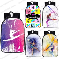 Gymnastics Art Backpack Men Women Laptop Backpack for Travel Gymnast Boys Girls Children School Bags Backpack Book Bag