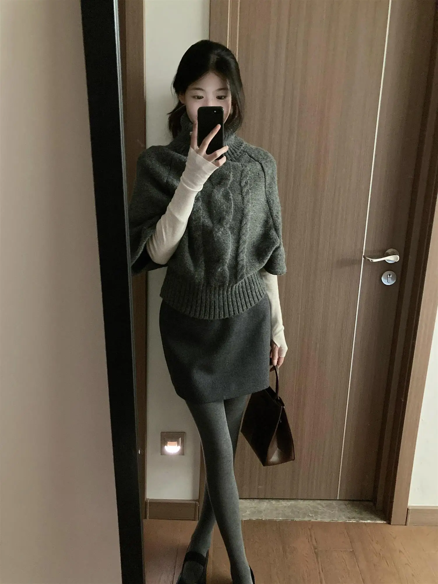 

Ay High Ne вязаный свитер женский осенне-зимний свободный крой удобный топ с надписью Sweet Sle Batwing Sve