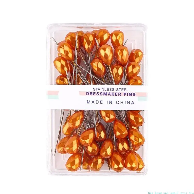 581C 50PCS 2Inch Sewing Pin Long Quilting Pin Sewing Positioning Pin for Dressmaking