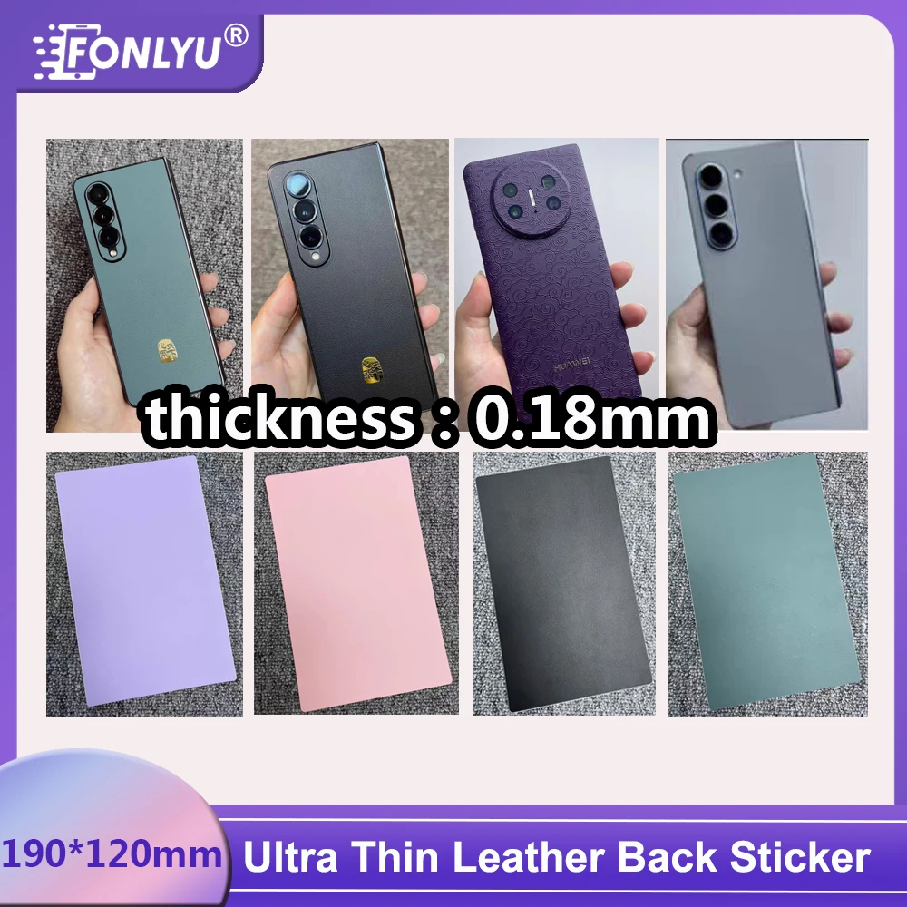 

FONLYU 50PCS Ultra Thin Lamb Leather Skin Mobile Phone Back Sticker For iPhone Screen Protector Rear Cover Film Cutting Machine