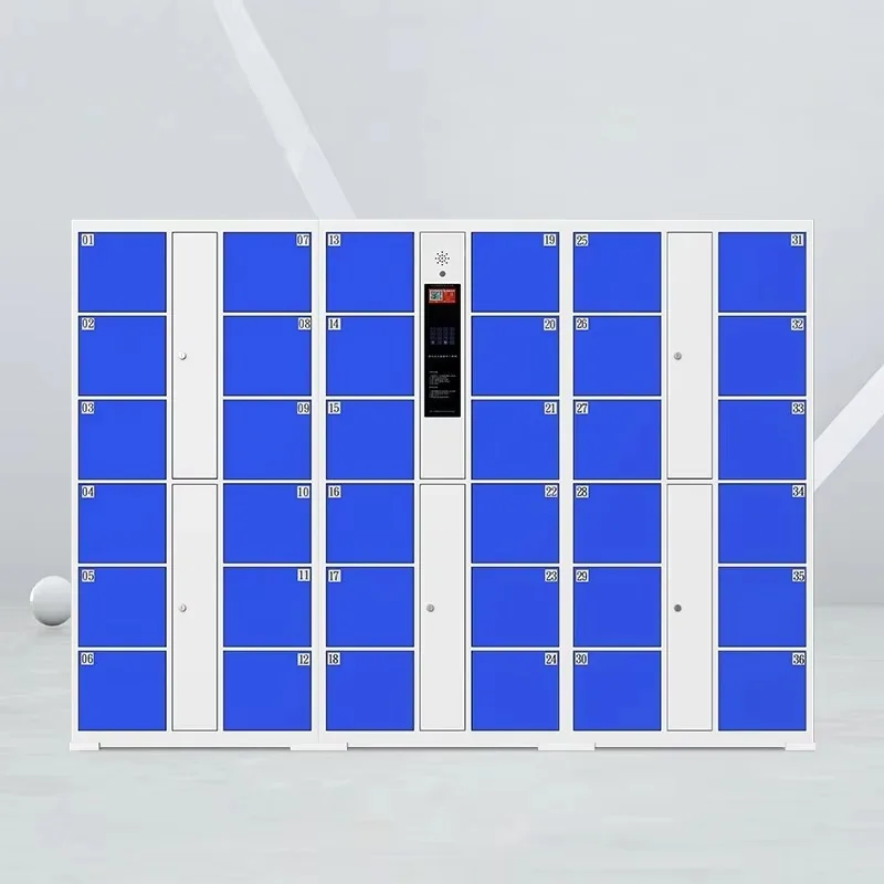 

Waterproof and anti-theft outdoor self-service 36-door locker for shopping centers