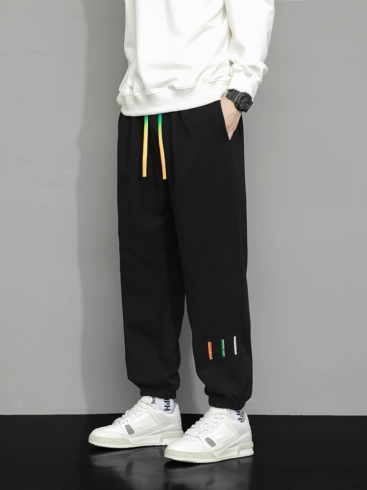 Men's Jogger Pants Baggy Sweatpants Big Size 8XL 7XL 6XL Colorful Drawstring Knit Casual Sports Pant Male Loose Harem Trousers