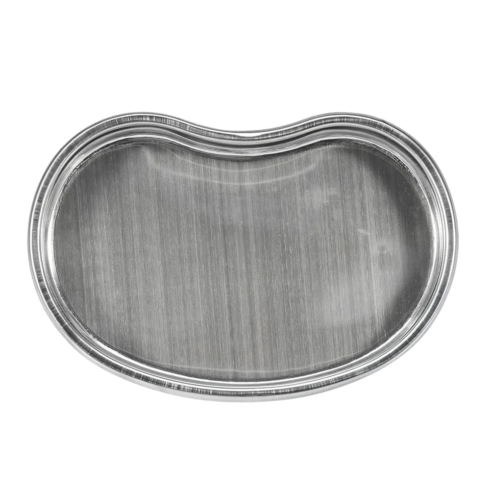 S Size Silver Stainless Steel Tattoo Tray Surgical Disinfection Bending Plate For Dental Eyebrow Lip Tattoo Sterilization Tools