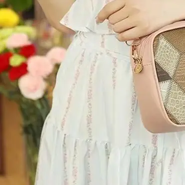 

Fashion Colored Checkered Small Square Bag Women's Small Crossbody Bag Fashionable Printed Pu Leather Shoulder Bag