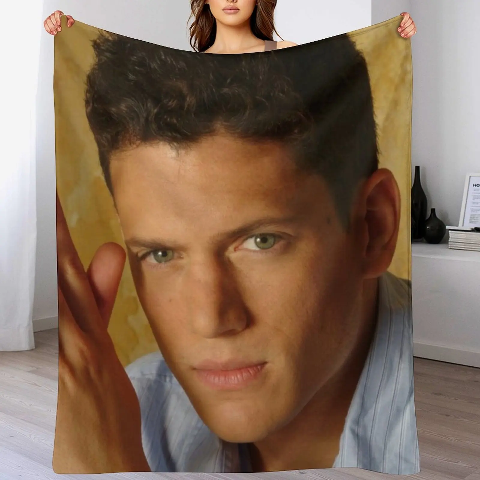 

Wentworth Miller Throw Blanket Cute Plaid Furrys Designers Beautifuls Blankets