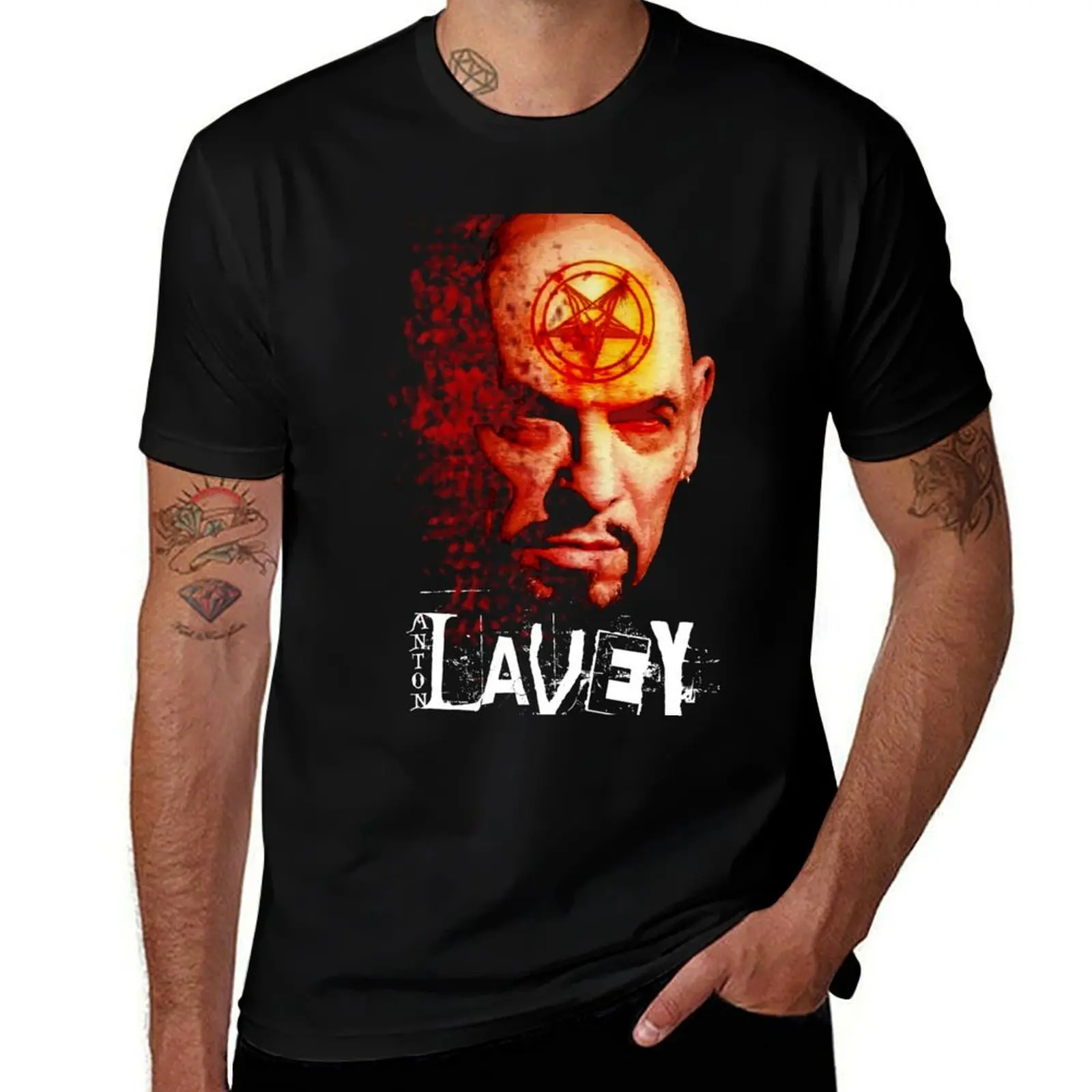 

Anton LaVey Church of Satan T-Shirt Plus Size Quick Dry Sports Tee