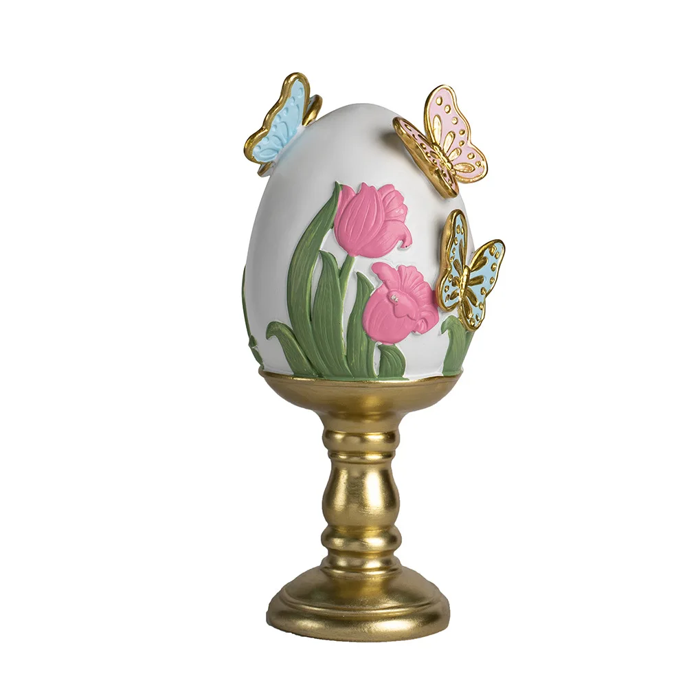 2025 New Easter Egg Resin Decor‌ – Handcrafted Table Ornament, Festive Home & Office Decor for Spring Celebration