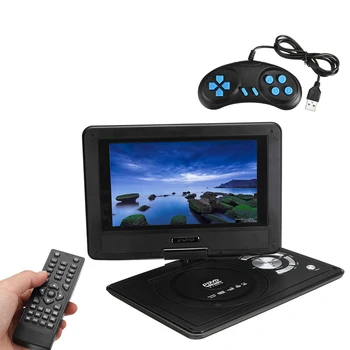 9 inch HD TV Portable DVD Player 16:9 LCD Screen 234x480 Image Resolution CD Game TV Player USB Radio Adapter DVD Players