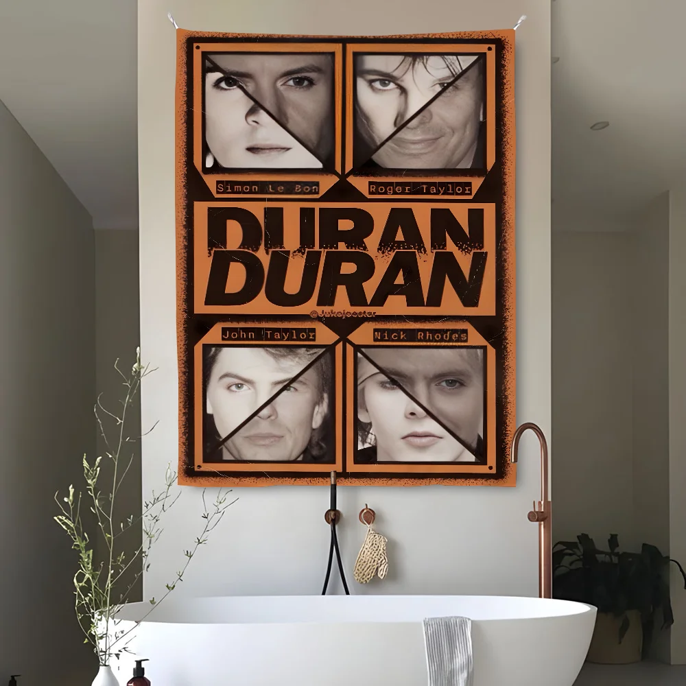 D-Duran Band Rock Roll Cool Tapestry Perfect For Home&Living Bedroom Decor Wall Art Backdrop Banner