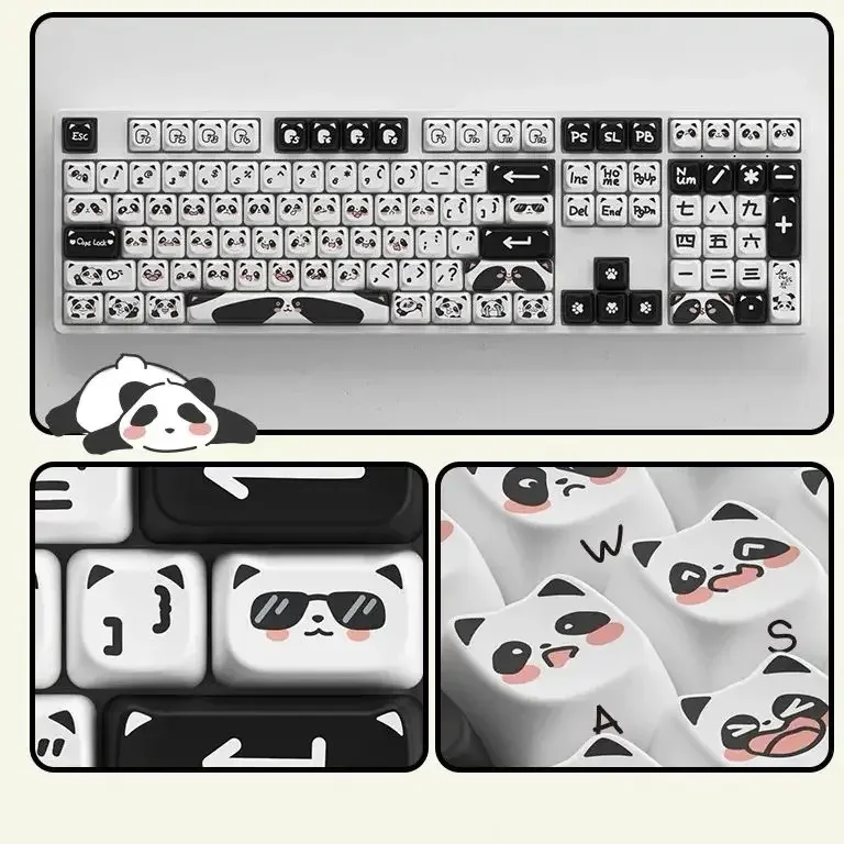 Imagem -06 - Mao Keycaps para Meninas Quadrado Bonito Sublimação Térmica Teclado Mecânico Presente para Alice 2.25 u 2.75u 142 Chaves Novo