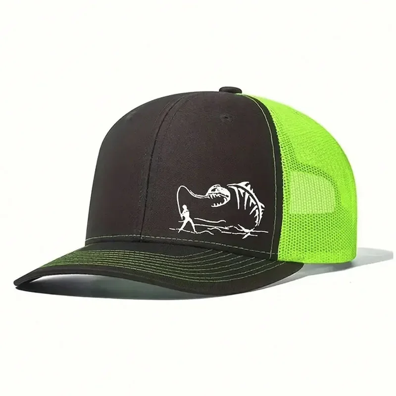 Neue Mode Richardson 122, Micro Gebogene Trucker Cap Angeln Gedruckt Sommer Mesh Atmungsaktive Baseball Caps Outdoor Gorras Hombre – Detail 5