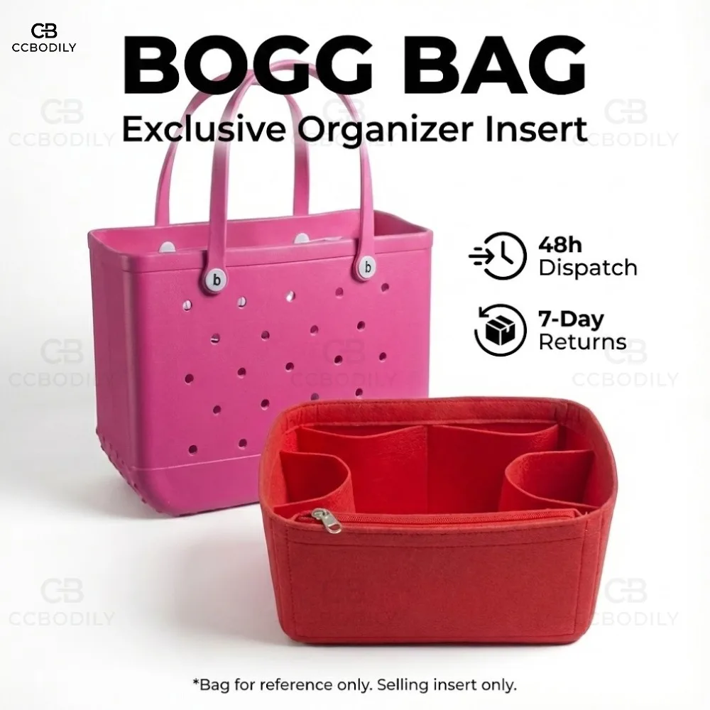

Фетровая сумка-органайзер для сумки Bogg, большая оригинальная внутренняя перегородка для кошелька, портативная сумка-тоут с несколькими карманами для резиновой пляжной сумки