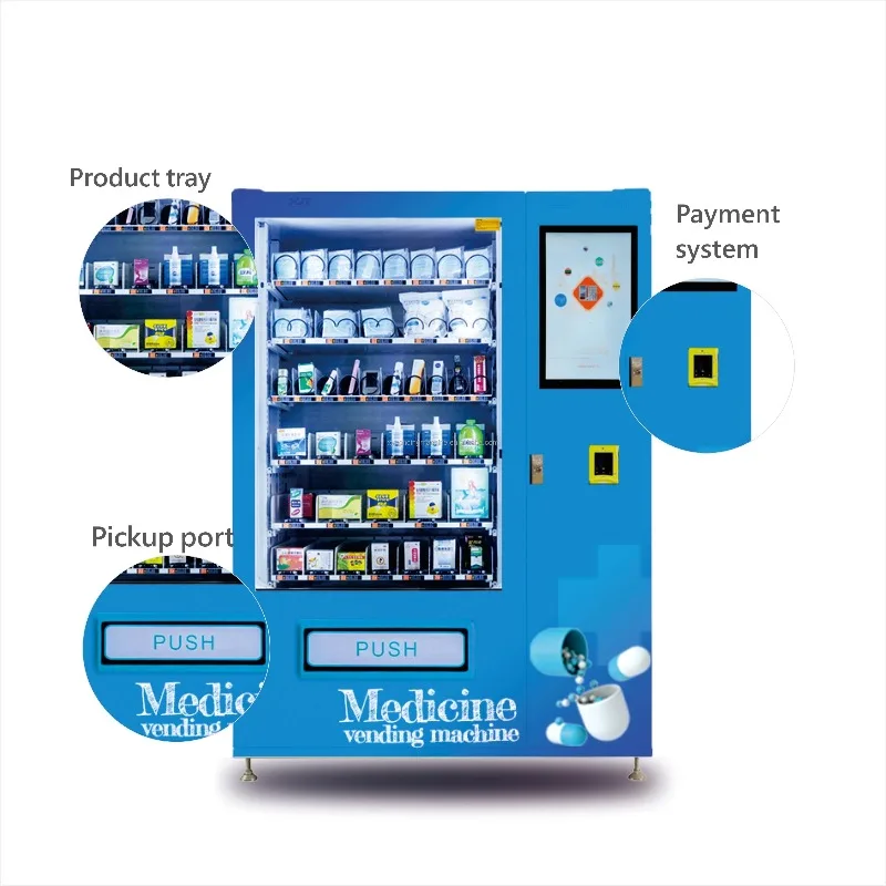 

Custom High-performance 21.5-inch Touchscreen PPE Pharmaceutical Vending Machine for Selling Medicines and Hand Sanitizers