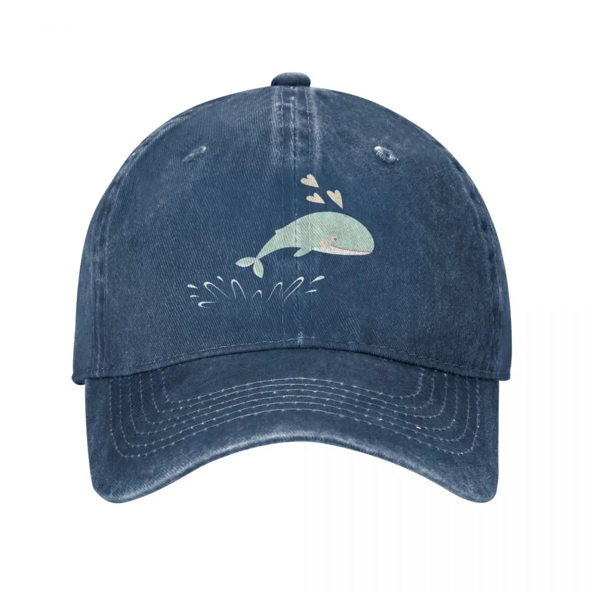 Cute jumping whales Cap Cowboy Hat Golf winter hat Ball cap women hats Men's