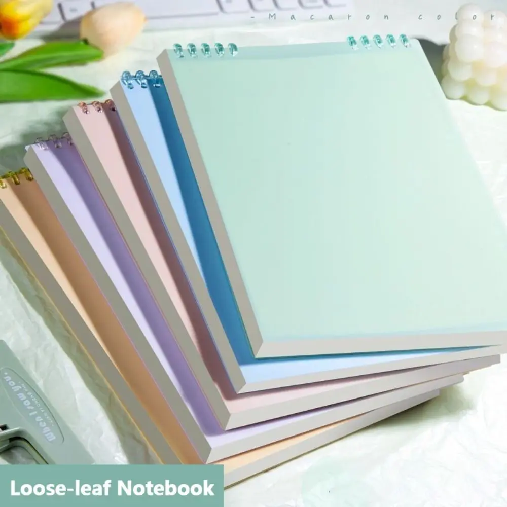 60Sheets/Book B5 Loose-leaf Notebook Color Detachable Notepad Horizontal Line Inner Pages Flip Up Hand Account Book Students