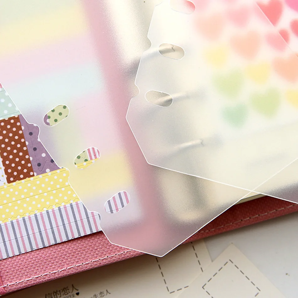 A5 A6 PP Matt Frosted Plate for Protecting Inner Paper Spacer for Planner Filofax Organizer Divider Separator Board Page