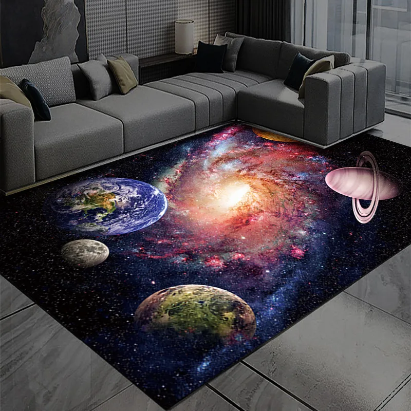 Carpet Vast Universe Galaxy Earth Living Room Carpet Mat Decoration, rugs living room,Pod,Dropshipping