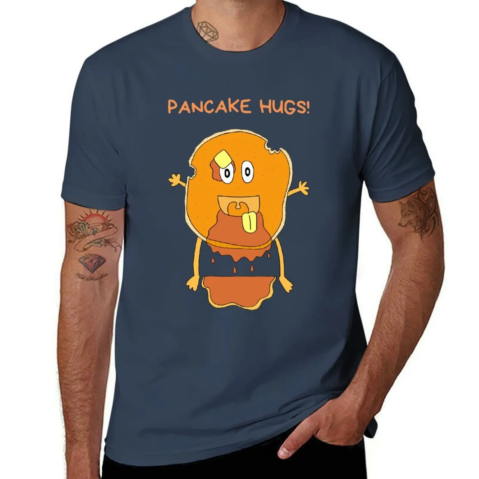 

Pancake Hugs!!! The perfect pancake for breakfast and brunch lovers T-Shirt mens graphic t shirts t shirt custom print T-Shirt