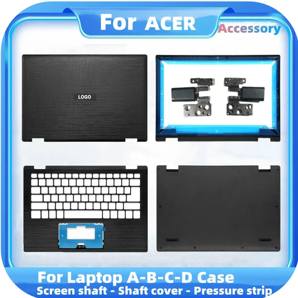 

New LCD Back Cover For Acer Spin 1 SP111-33 N18H1 Laptop Housing Cover Front Bezel/Palmrest/Bottom Case Top Back Case Black