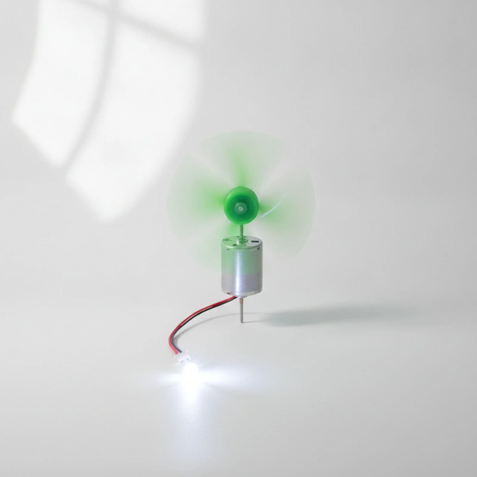 Wind Generator with LED Compact Wind Turbine with Propeller DC Motor Generator STEM Renewable for Students - view 2
