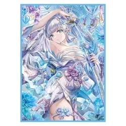 67×92mm 50PCS Holographic Flash Anime Card Sleeves for MTG/PKM/TCG Top Loading Cartoon Deck Shield Card Cover