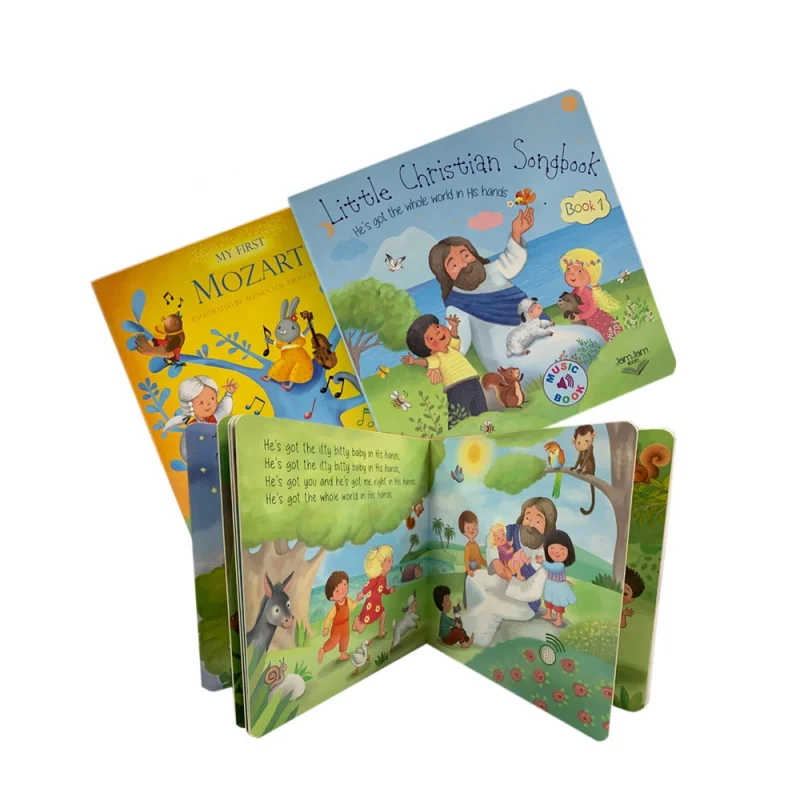 custom Children Sounds Book Printing with Buttons Education Music Book for Kid Learning Books Printing