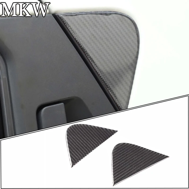 

For Nissan JUKE/Infiniti ESQ 2011-2019 Real Carbon Fiber Car Rear Window Panel Trim Sticker Car Accessories