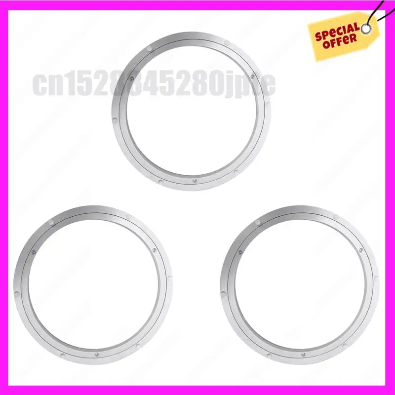 

-ABUB 3X алюминиевый вращающийся подшипник поворотного стола, поворотная пластина, 12 дюймов, серебристый